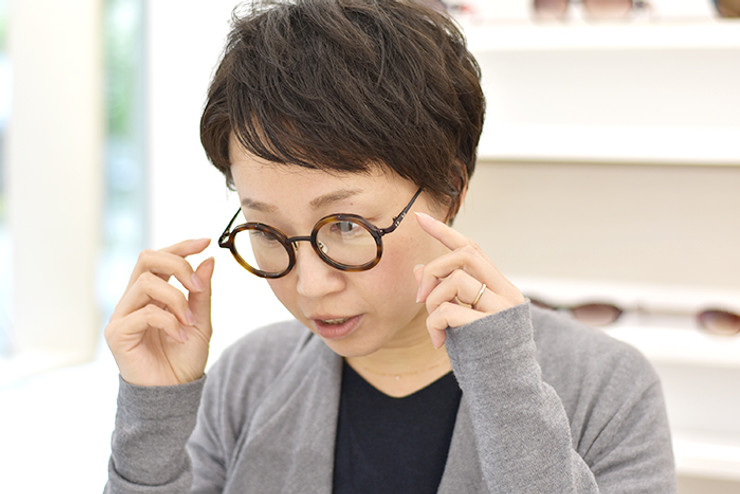 お顔の小さい人におすすめの眼鏡 Arbor Optical Shop 大阪市天満 扇町 南森町のおしゃれな眼鏡 メガネ 店